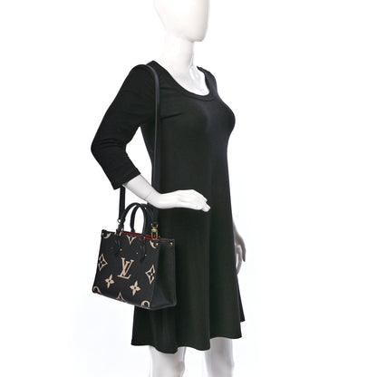 Louis Vuitton Empreinte Monogram Giant Onthego PM Black Beige 2 of 8