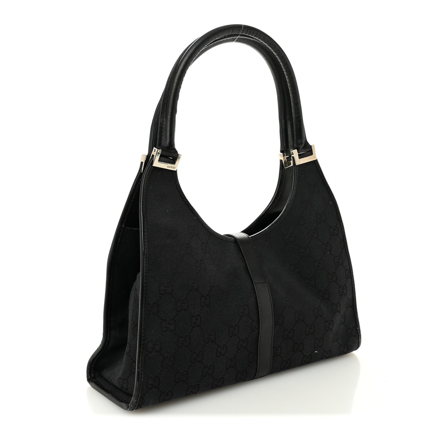 Monogram Bardot Shoulder Bag Black