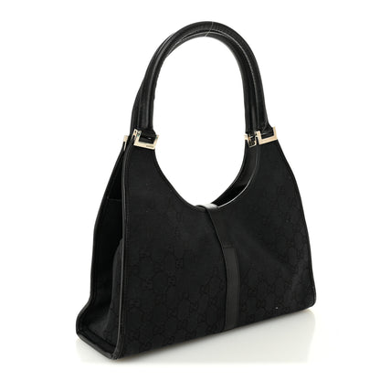 Gucci Monogram Bardot Shoulder Bag Black 3 of 13