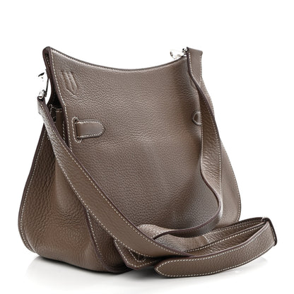 Hermes Taurillon Clemence Jypsiere 28 Etoupe 3 of 9