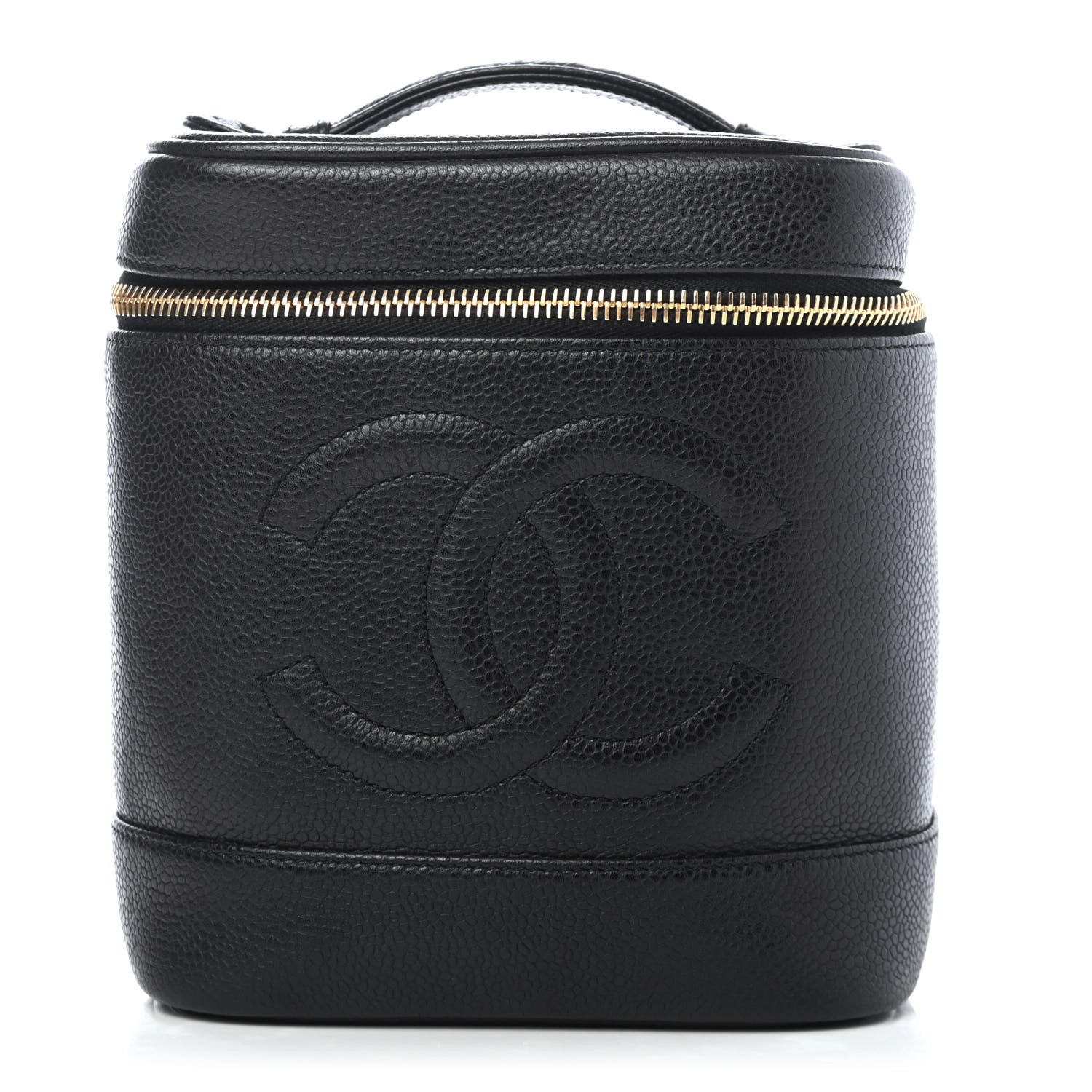 Chanel Caviar Vanity Cosmetic Case Black 1 of 8