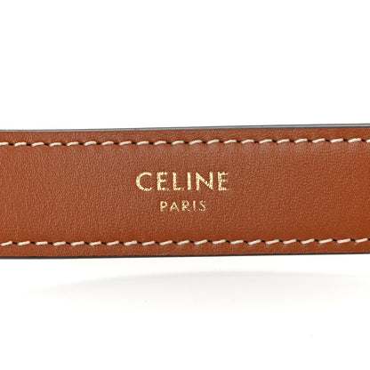 Celine Triomphe Canvas Calfskin Ava Shoulder Bag Tan 6 of 9
