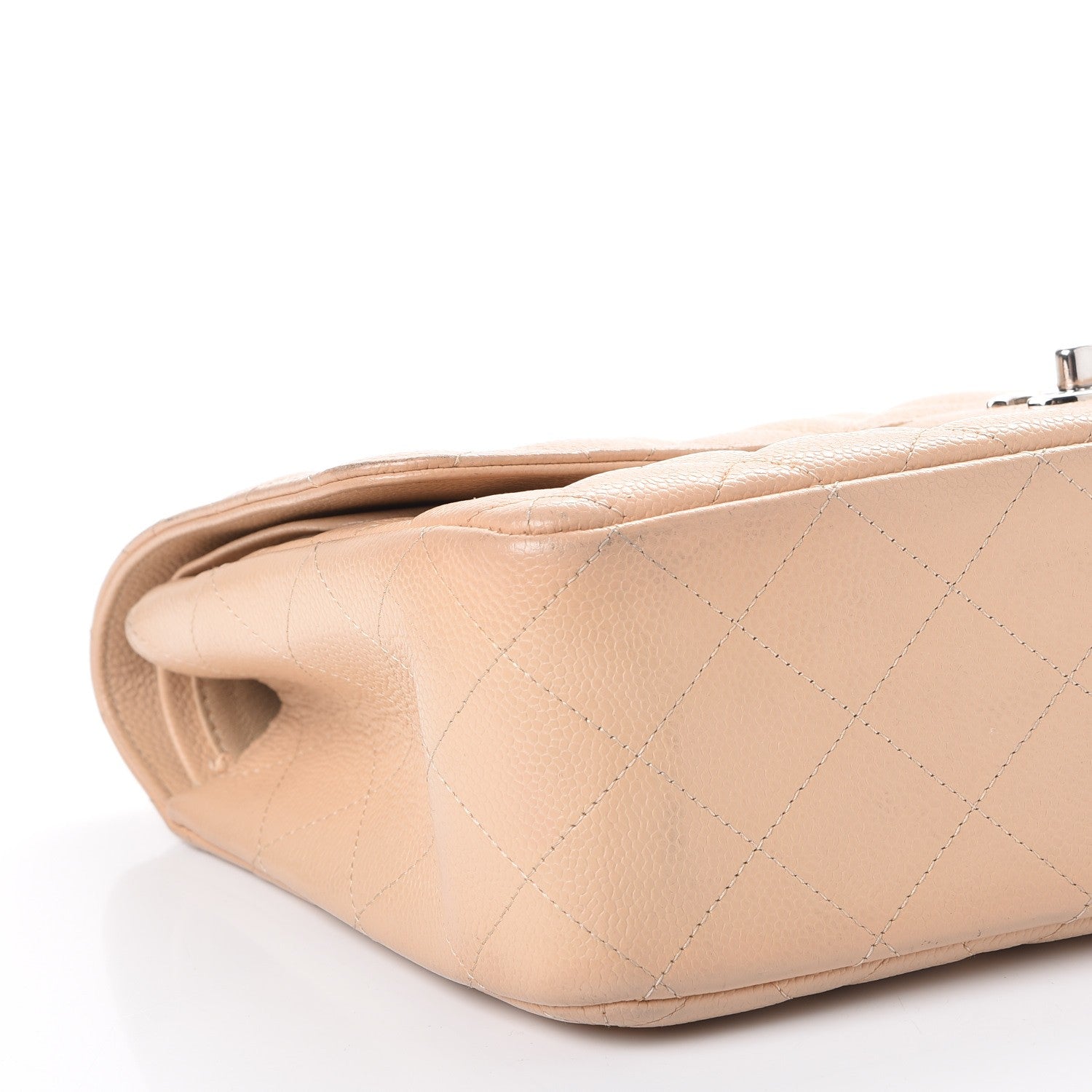 Chanel Caviar Quilted Jumbo Double Flap Beige Clair 9 of 13