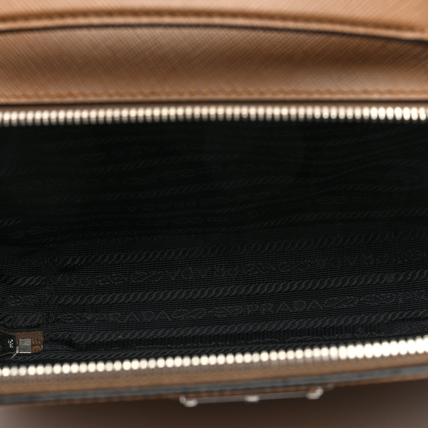 Prada Saffiano Travel Medium Brique Crossbody Bag Cannella 5 of 9