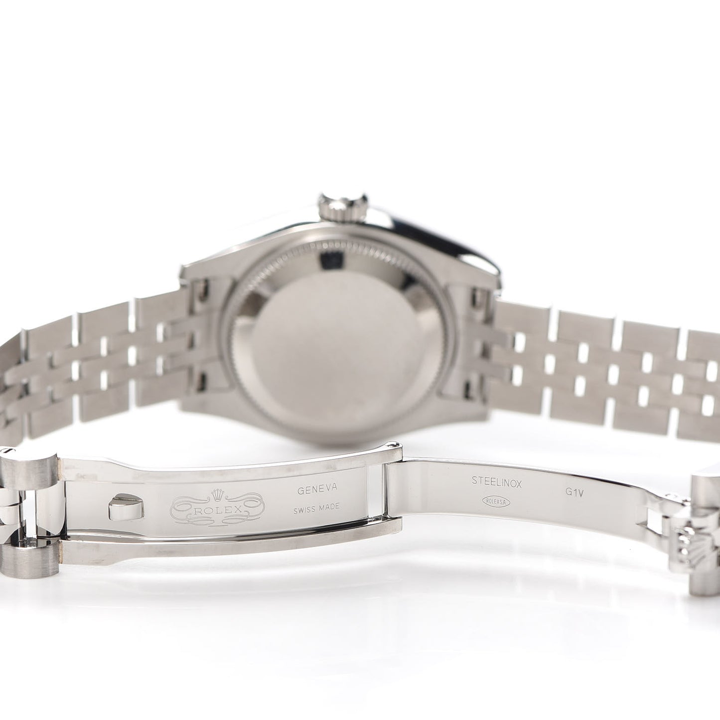 Stainless Steel 18K White Gold Diamond Pink Mother of Pearl 26mm Oyster Perpetual Datejust Watch 179174