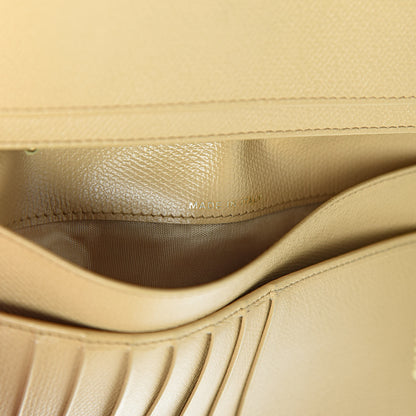 Chanel Grained Calfskin CC Button Yen Wallet Beige 7 of 20