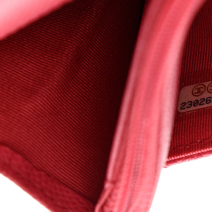 Chanel Caviar Quilted Wallet On Chain WOC Dark Pink 8 of 12