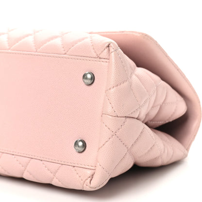 Chanel Caviar Quilted Small Coco Handle Flap Light Pink 10 of 10