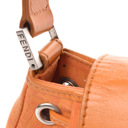 Fendi Zucchino Cuoio Shoulder Bag Mandarino 16 of 19