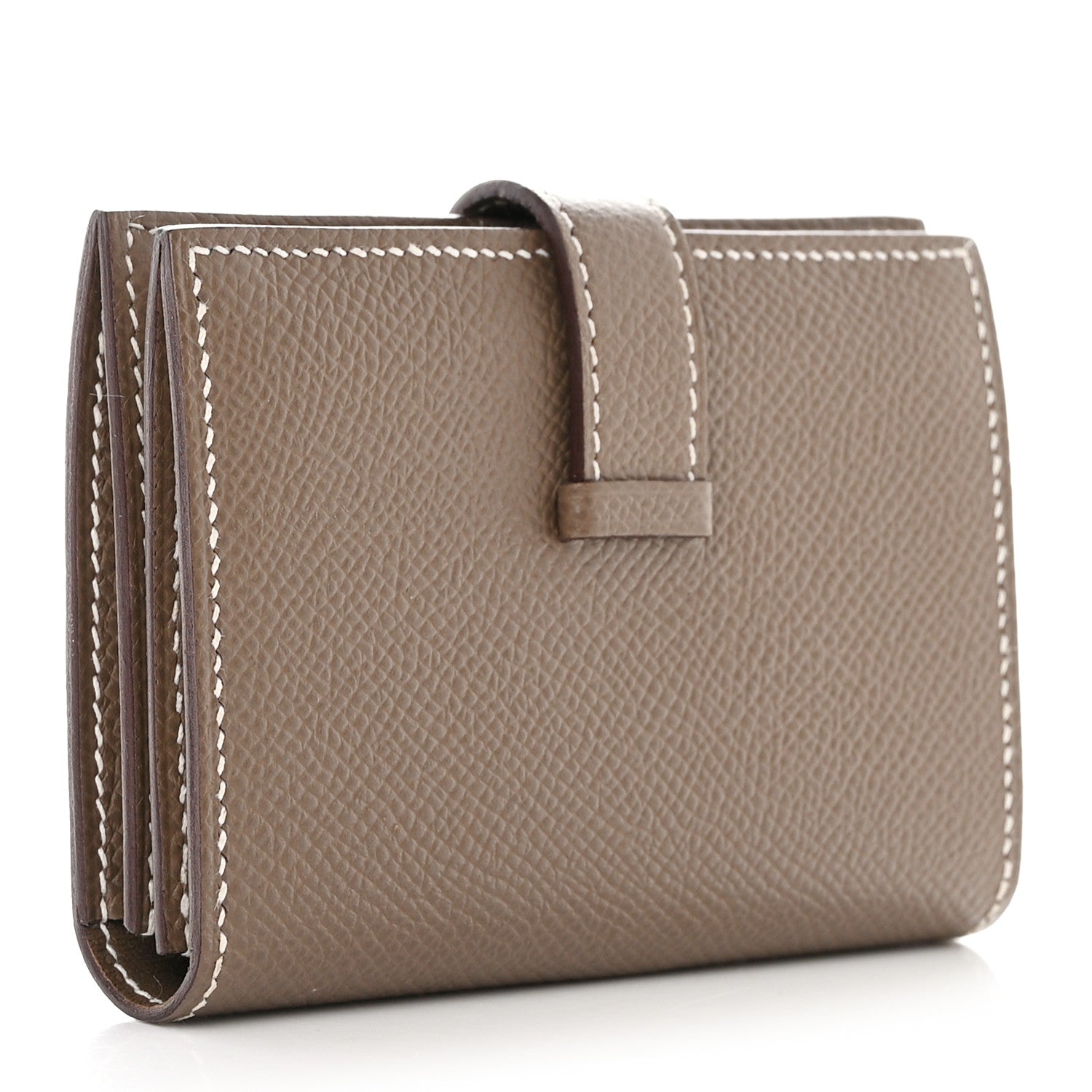Hermes Epsom Bearn Card Holder Wallet Etoupe 4 of 9