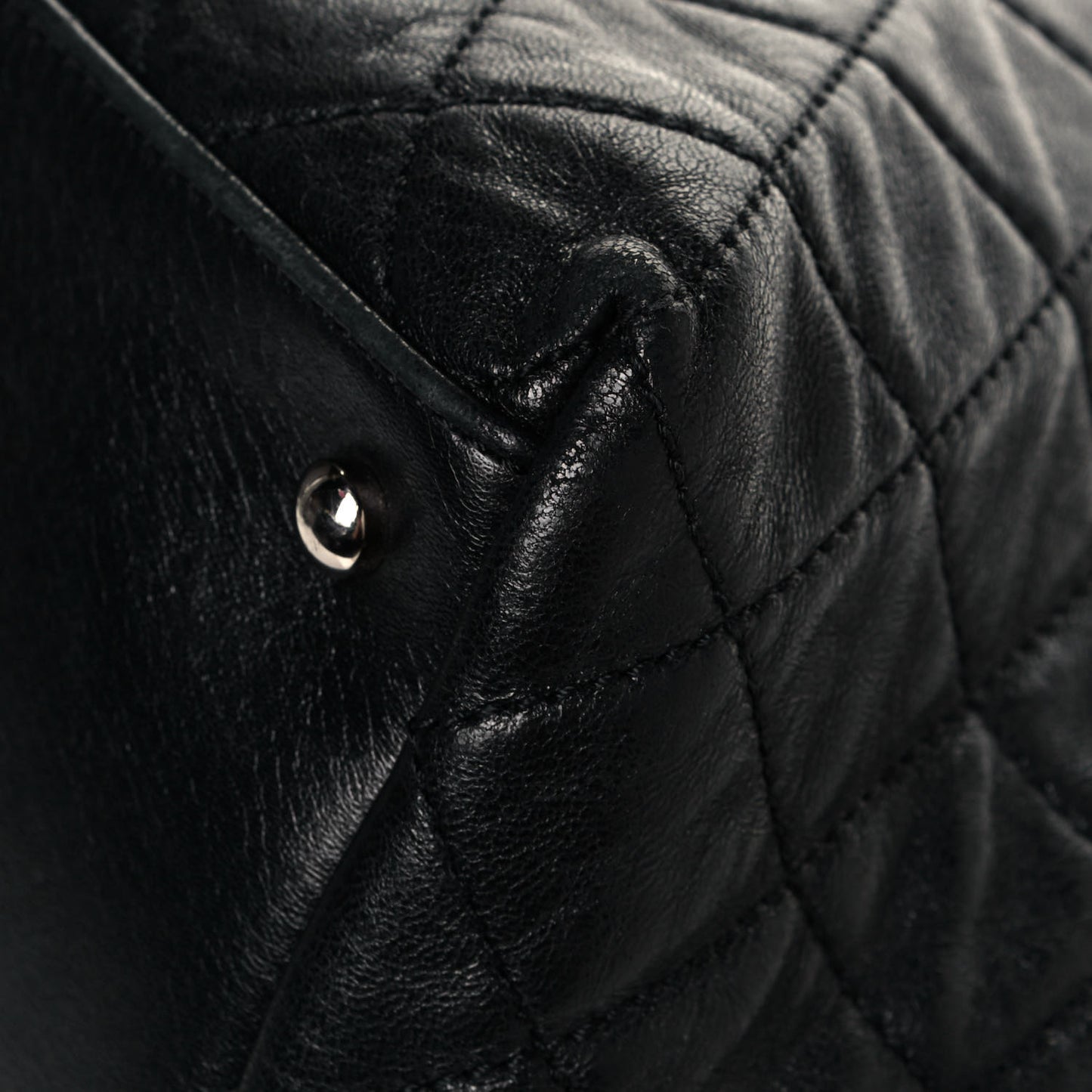 Lambskin Quilted Beijing Backpack Black