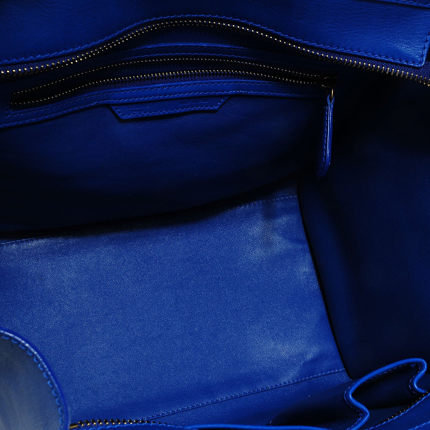 Smooth Calfskin Mini Luggage Royal Blue