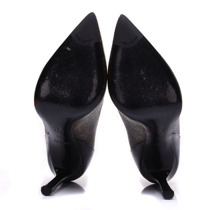 Louis Vuitton Monogram Cherie Pumps 36.5 Black 11 of 13