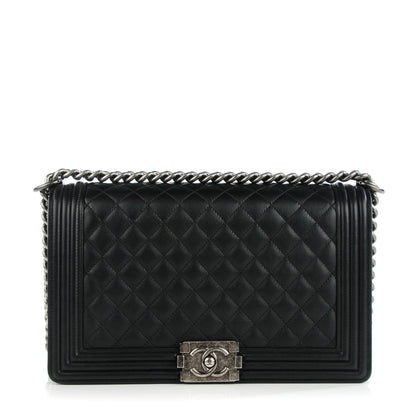 Chanel Calfskin Quilted New Medium Boy Flap Black 1 of 8