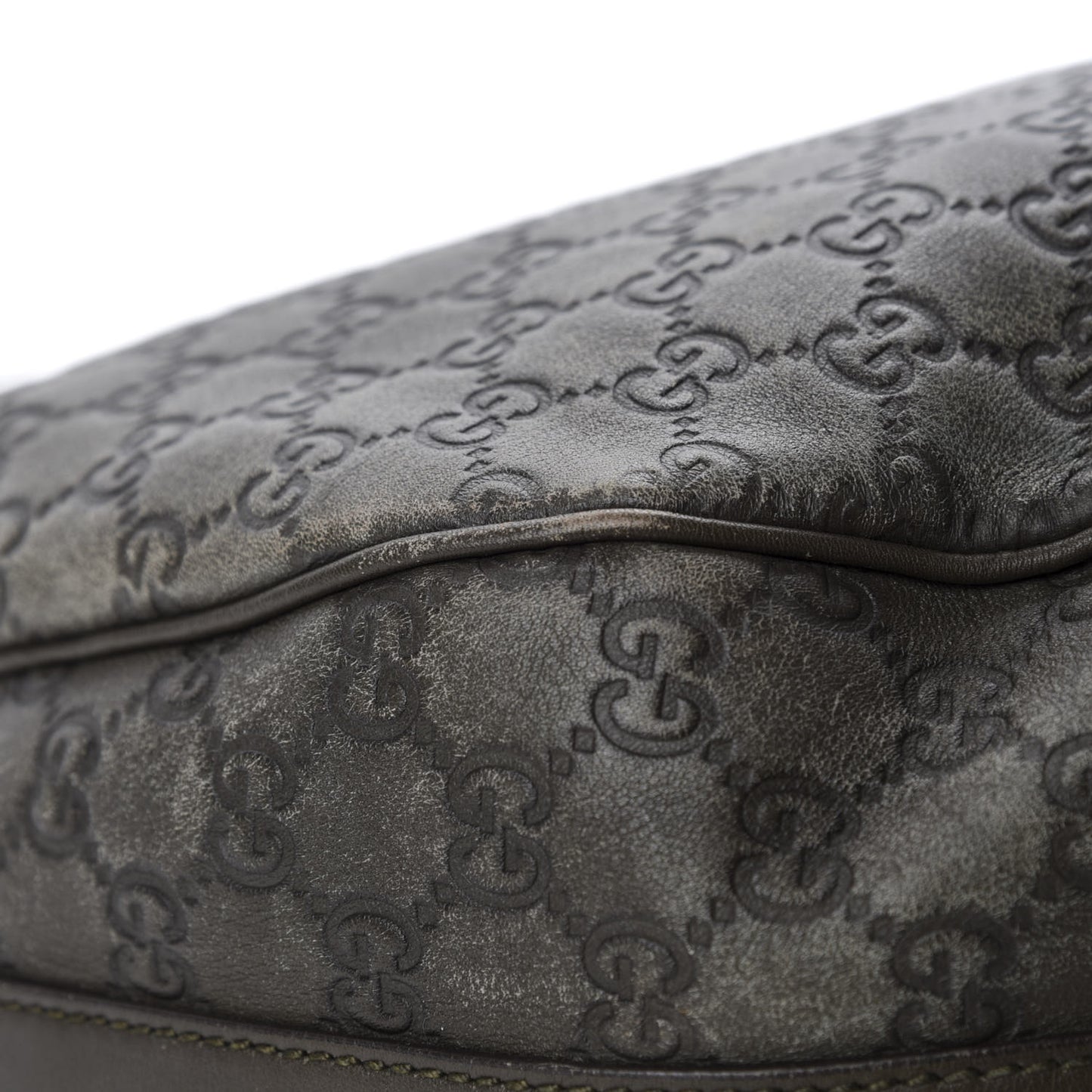Guccissima Large GG Twins Hobo Olive Green
