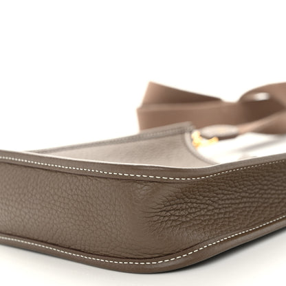 Hermes Taurillon Clemence Evelyne TPM Etoupe 10 of 10