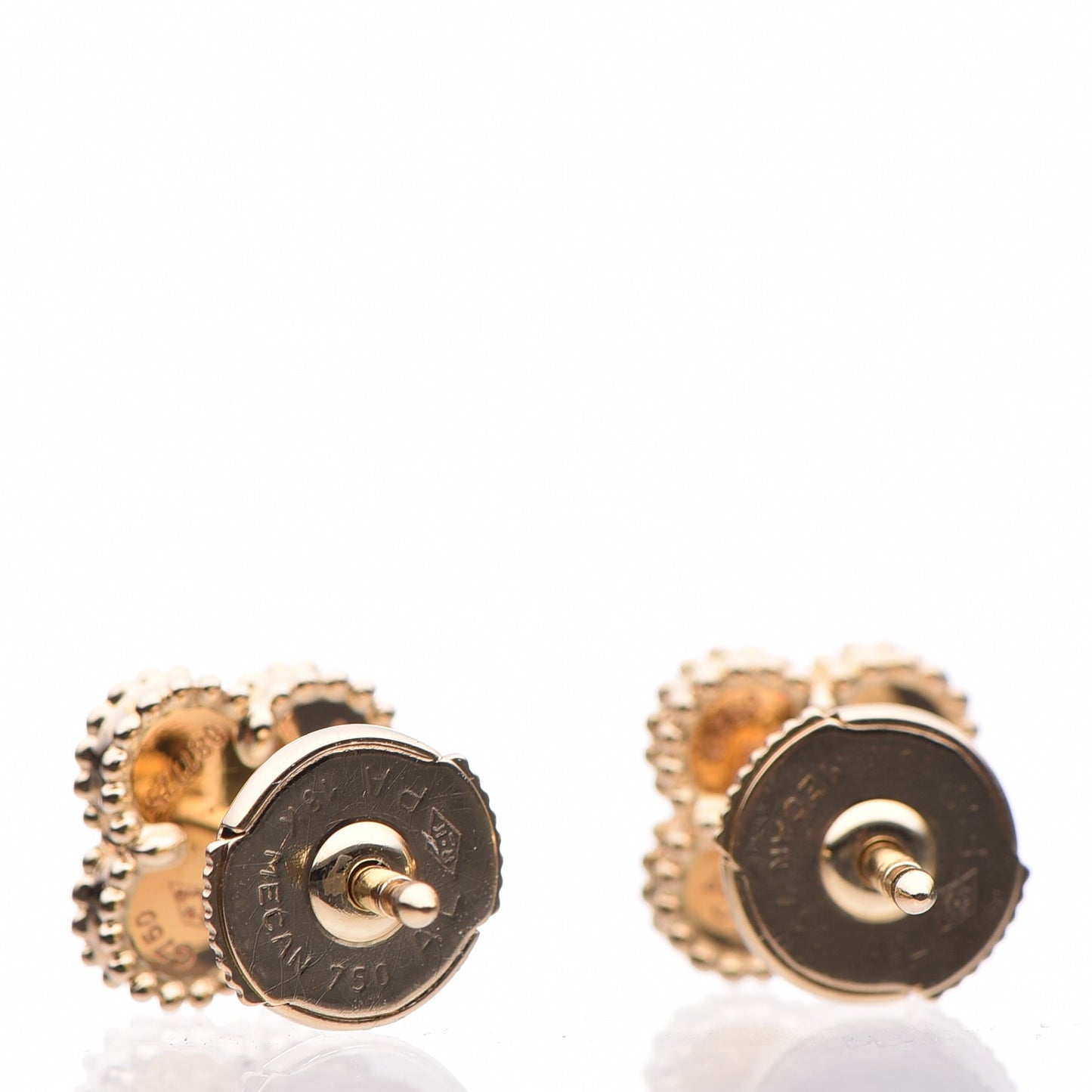 18K Yellow Gold Mother of Pearl Sweet Alhambra Earrings