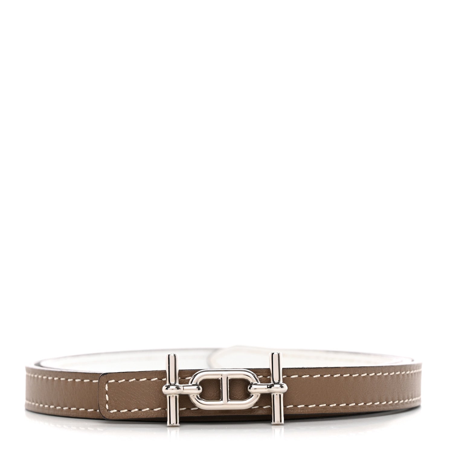 Hermes Swift Epsom 13mm Ancre Belt 80 32 Etoupe White 1 of 6