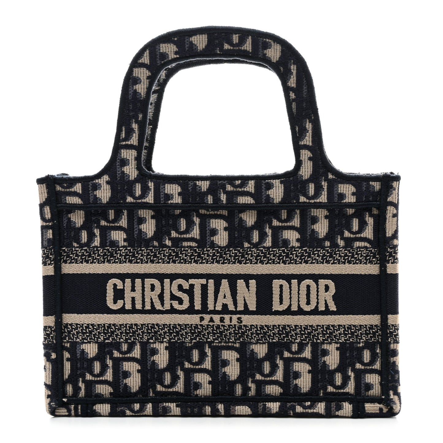 Oblique Mini Book Tote Blue Multicolor
