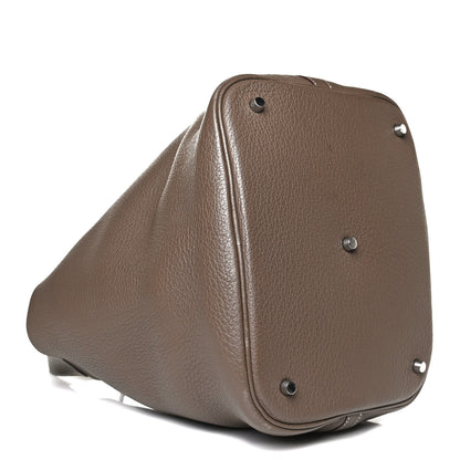 Hermes Taurillon Clemence Picotin Lock 26 GM Etoupe 8 of 14