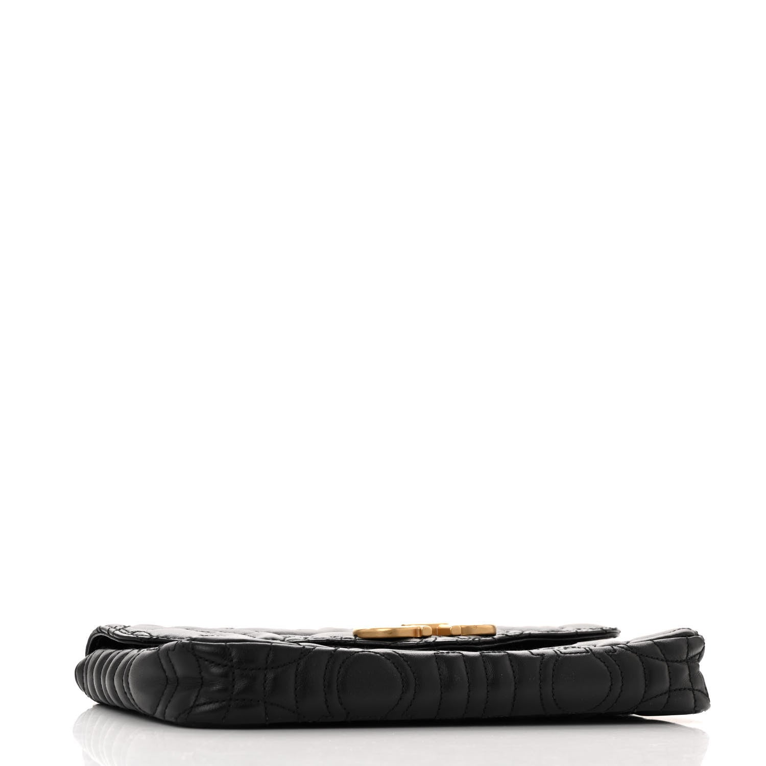 Salvatore Ferragamo Calfskin Quilted Gancini Mini Bag Black 4 of 12