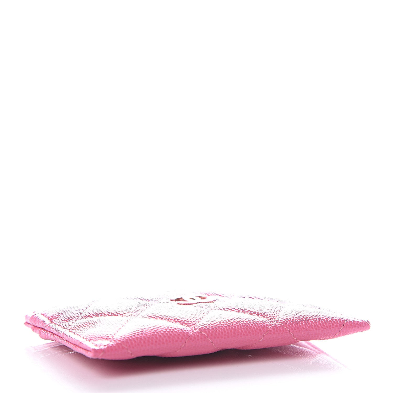 Chanel Caviar Quilted Card Holder Pink 3 of 11