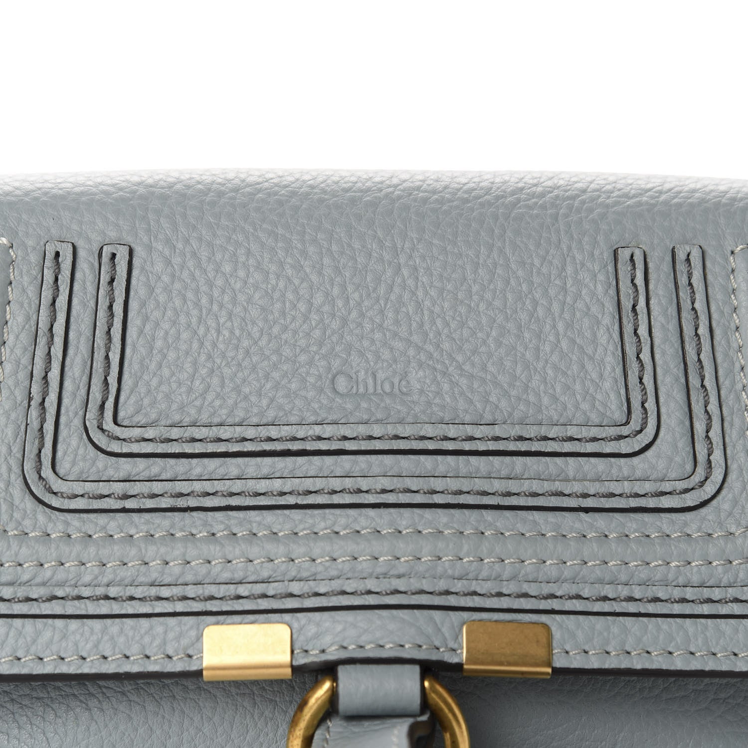 Chloe Calfskin Marcie Convertible Belt Bag Faded Blue 8 of 10
