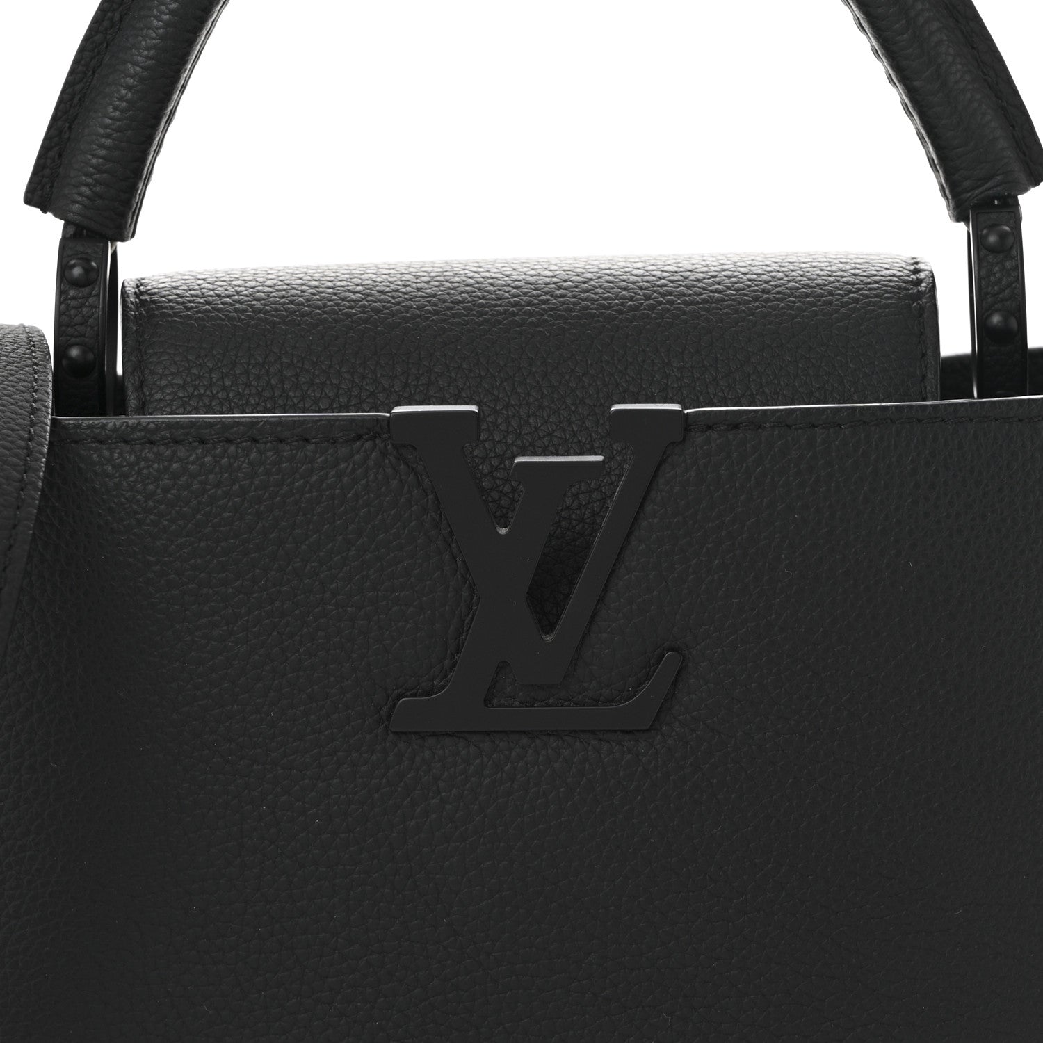 Louis Vuitton Taurillon Capucines BB Matte Black 7 of 9