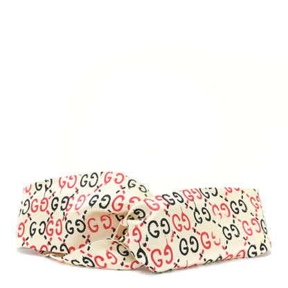 Gucci Silk GucciGhost Print Duchesse Headband White 1 of 5