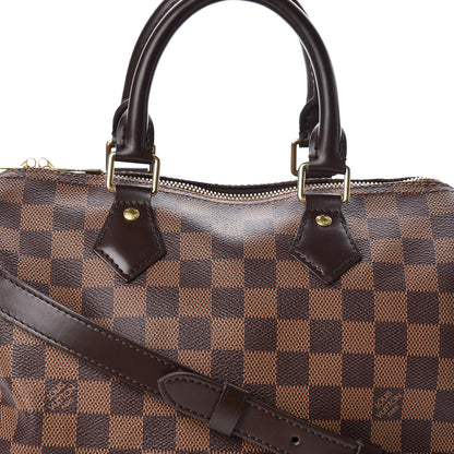 Louis Vuitton Damier Ebene Speedy Bandouliere 25 8 of 10