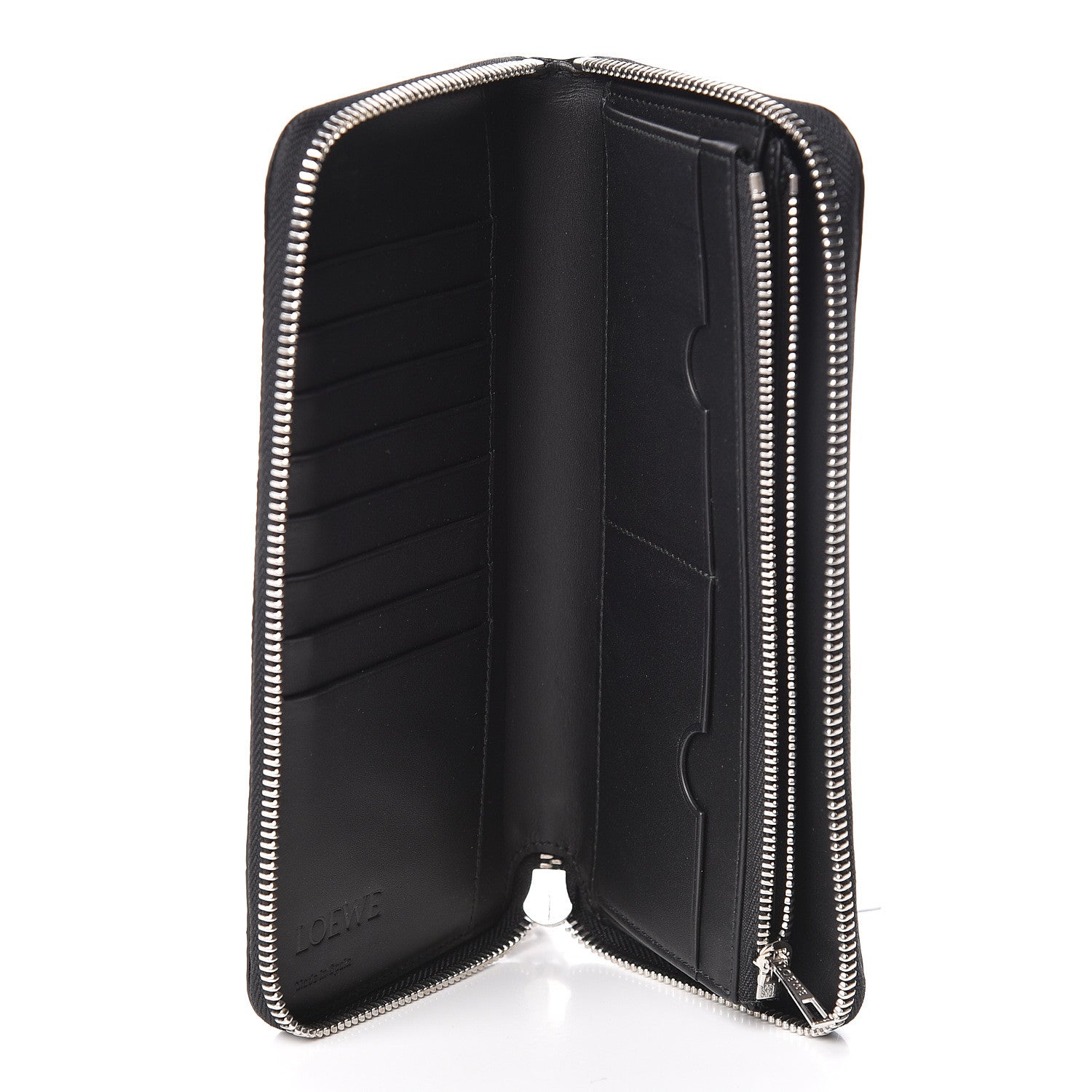 Loewe Calfskin Puzzle Open Wallet Black 5 of 10