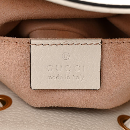 Gucci Glazed Textured Calfskin Web Small Ophidia Bucket Bag Mystic White 6 of 12
