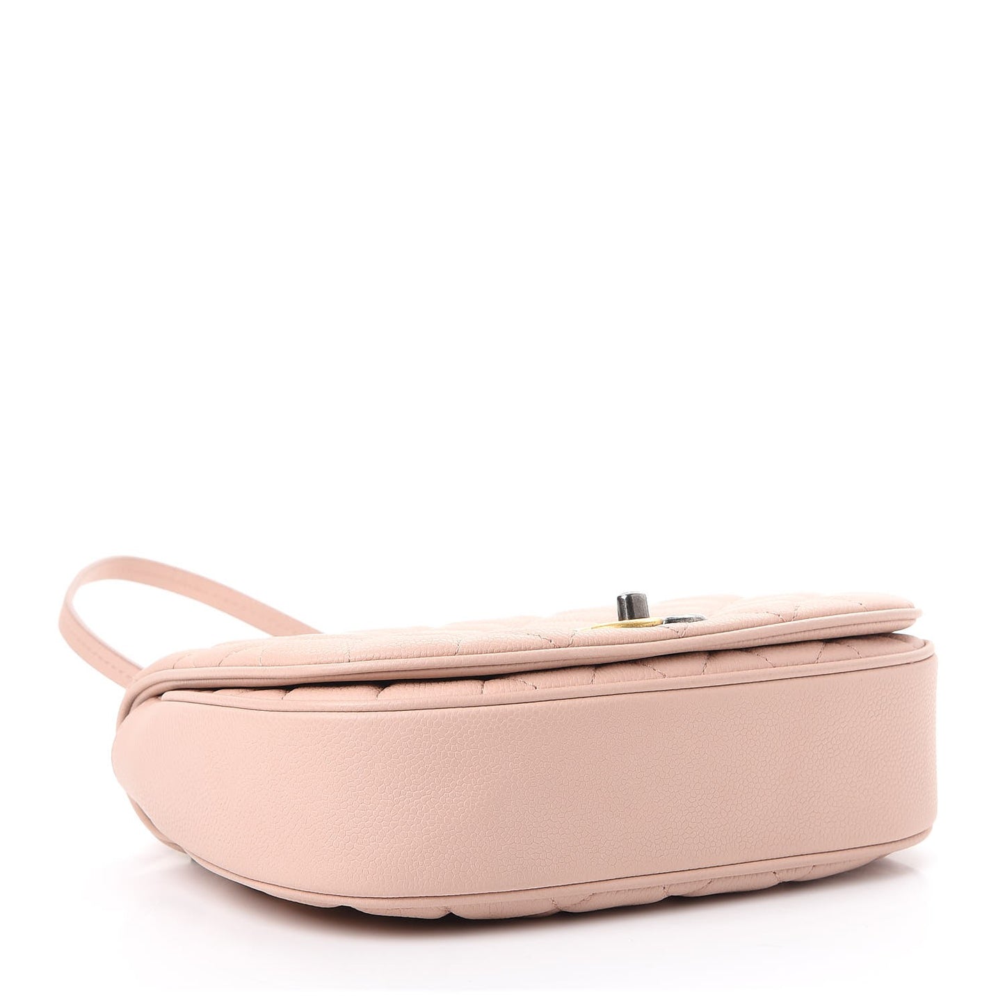 Caviar Quilted Casual Pocket Messenger Flap Light Pink