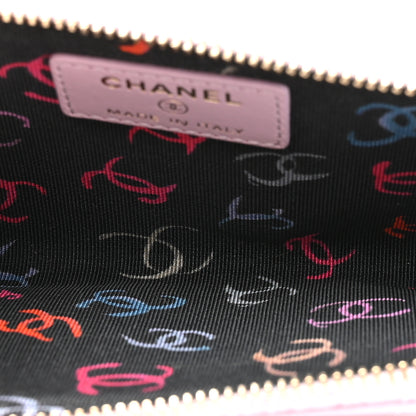 Chanel Caviar Quilted CC Zip Around Card Holder Light Purple 5 of 12