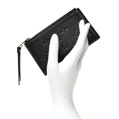 Louis Vuitton Empreinte Zipper Card Holder Black 2 of 11