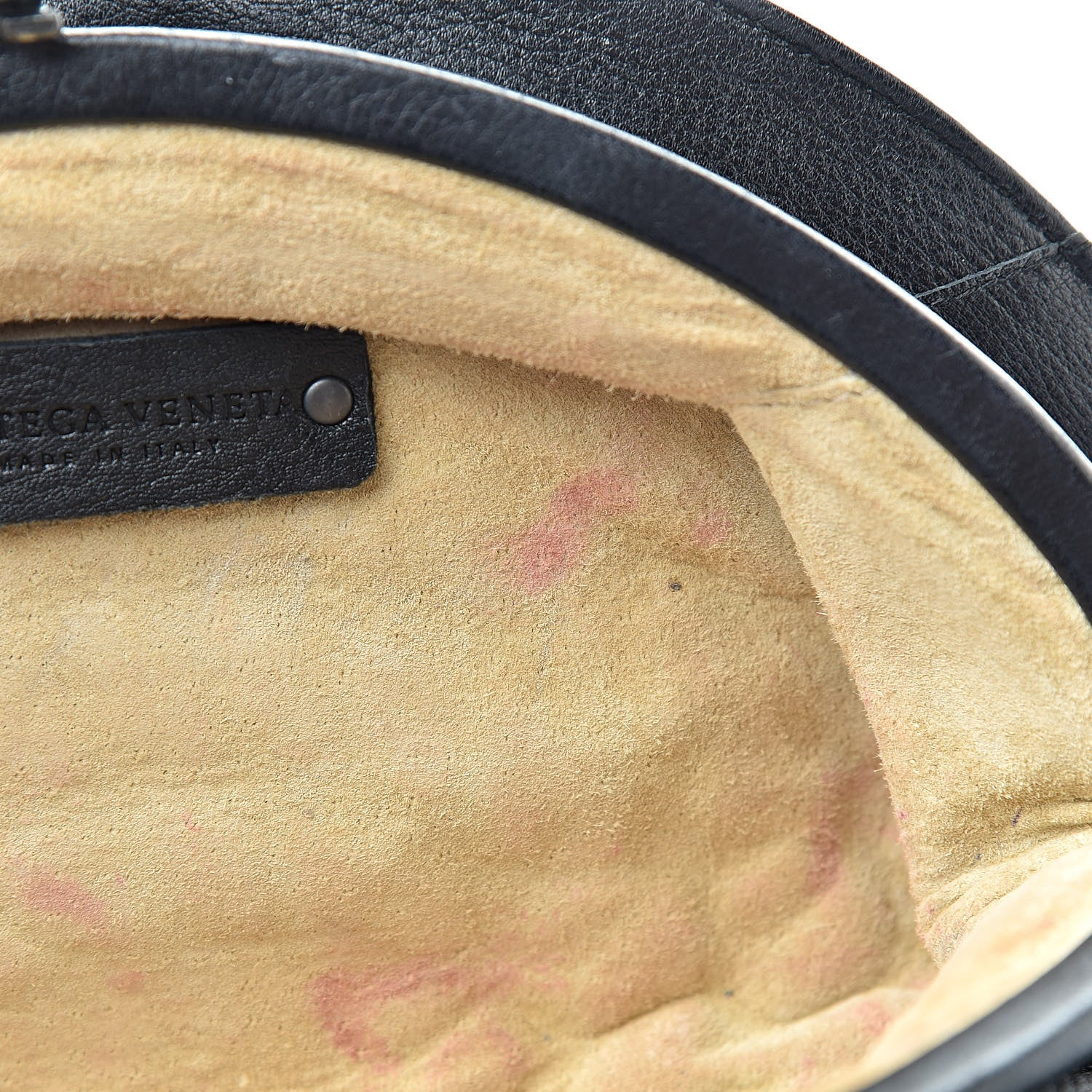 Bottega Veneta Cervo Deerskin Intrecciato Fan Clutch Black 7 of 13