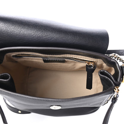 Chloe Suede Calfskin Small Faye Backpack Black 4 of 4