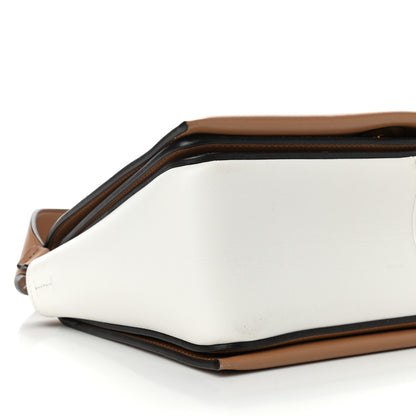 Celine Shiny Smooth Calfskin Medium Frame Shoulder Bag Tan Optic White 8 of 11