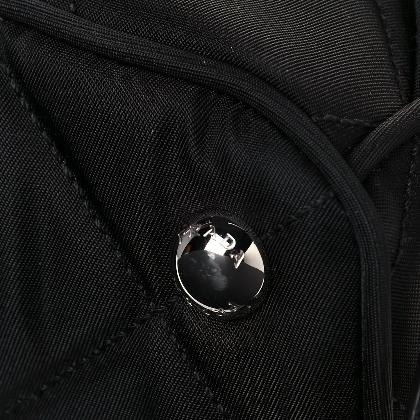 Nylon Tessuto Impuntu Quilted Backpack Black