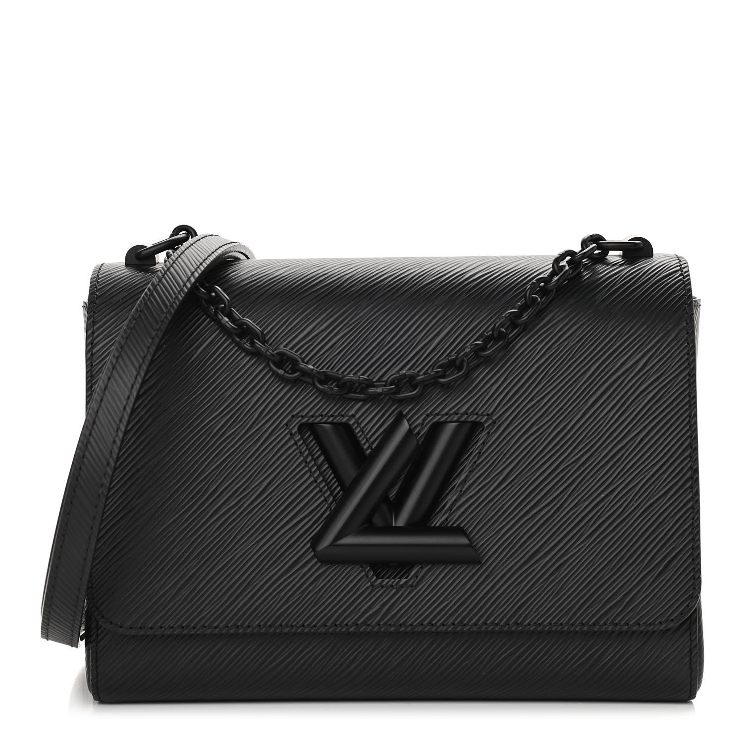 Louis Vuitton Epi Twist Shoulder Bag MM Matte Black 1 of 12