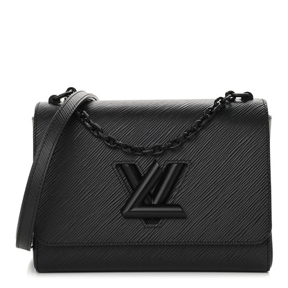 Louis Vuitton Epi Twist Shoulder Bag MM Matte Black 1 of 12