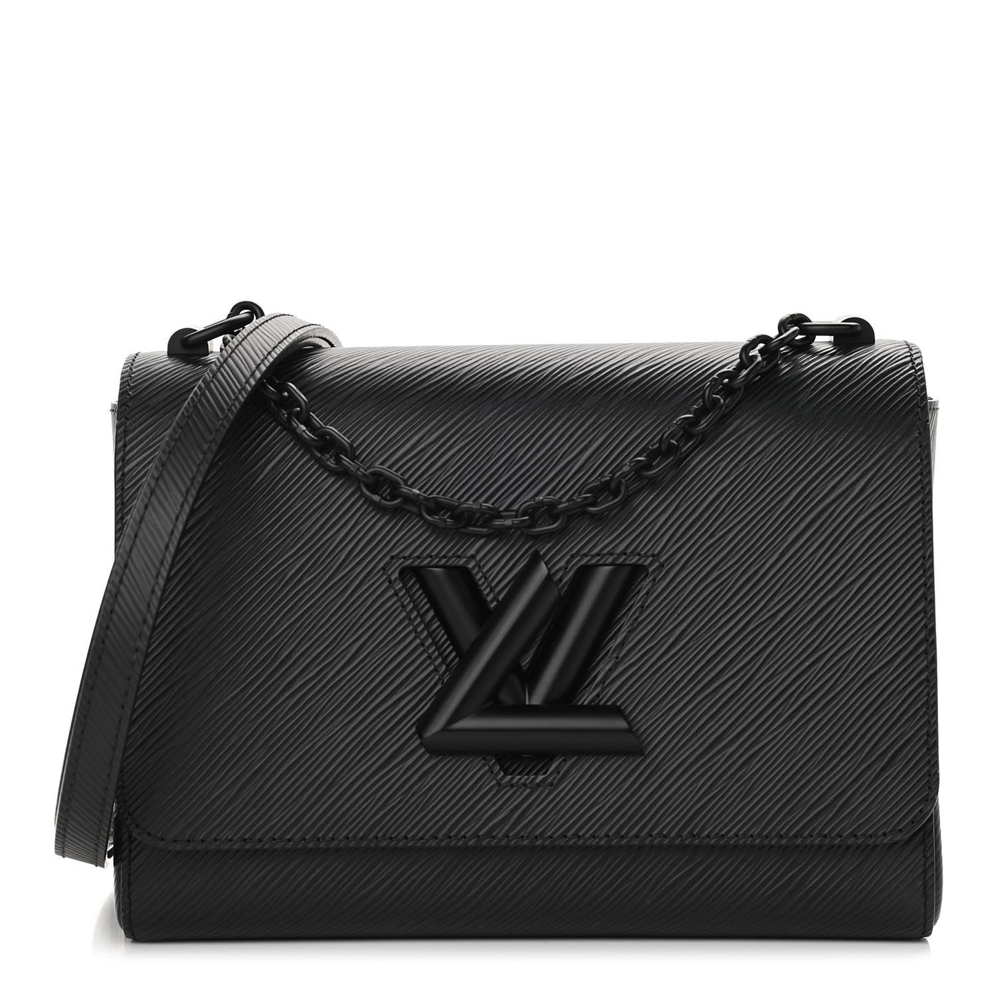 Epi Twist Shoulder Bag MM Matte Black