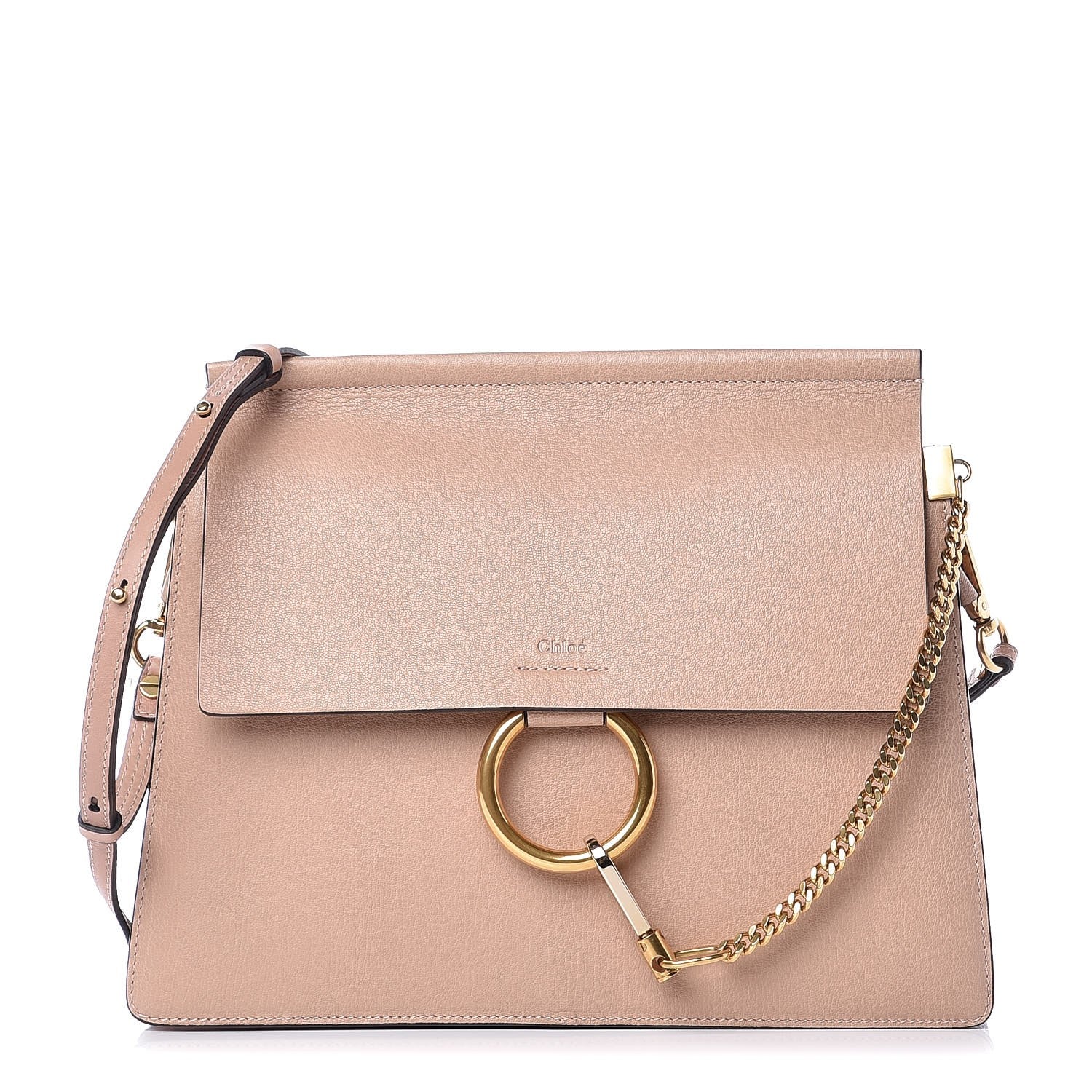 Chloe Calfskin Medium Faye Shoulder Bag Biscotti Beige 1 of 8
