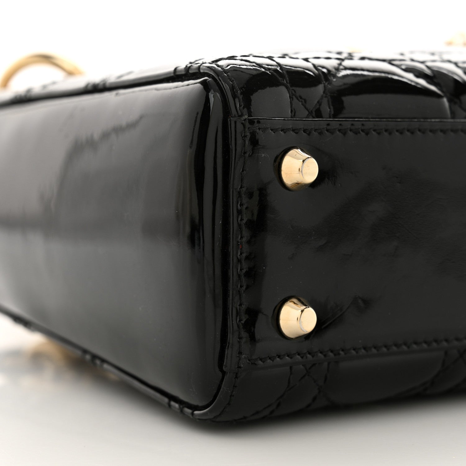 Christian Dior Patent Cannage Mini Lady Dior Black 9 of 15