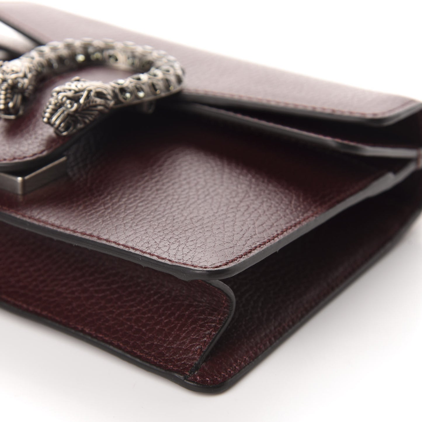 Dollar Calfskin Crystal Mini Dionysus Shoulder Bag Vintage Bordeaux