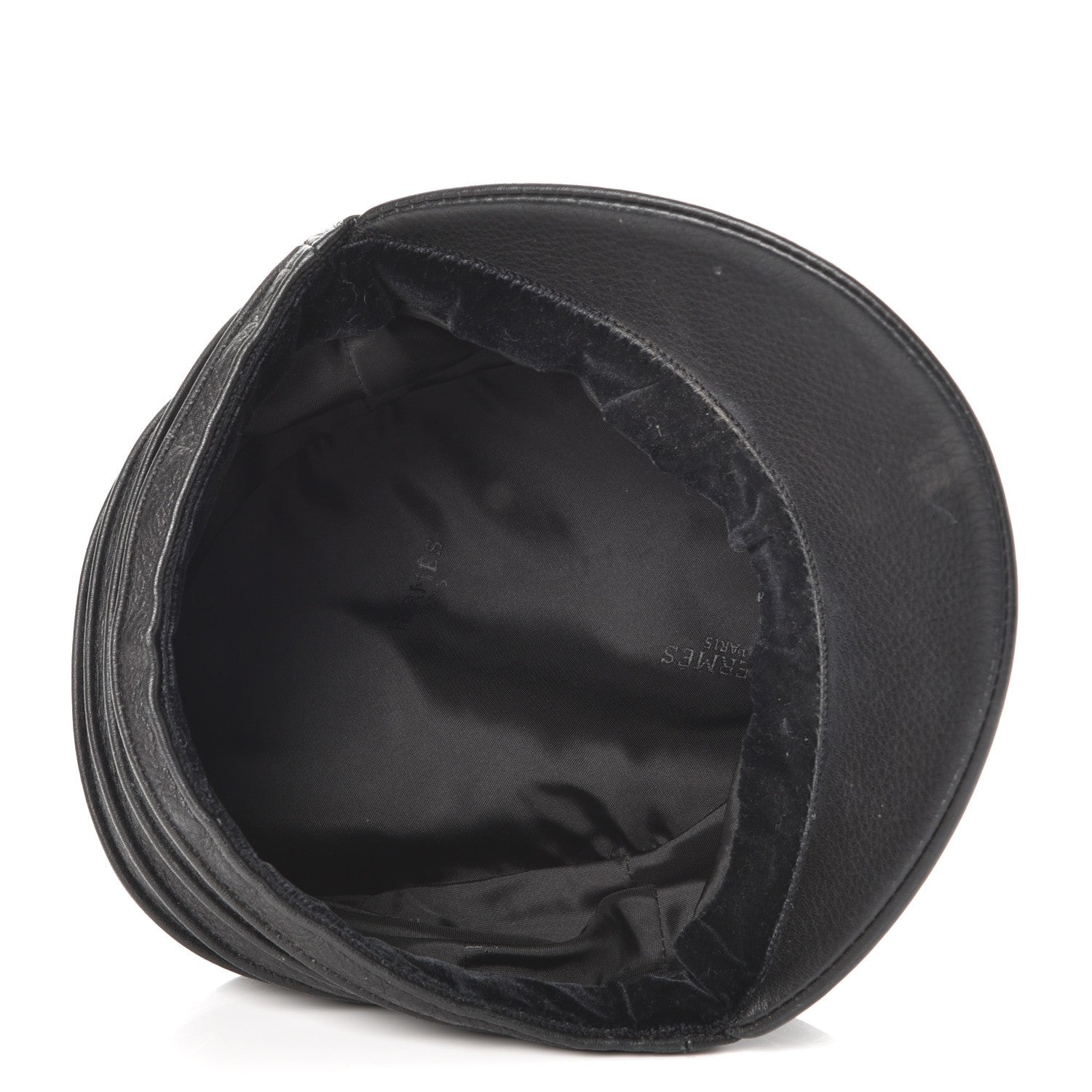 Hermes Deerskin Frida Hat 55 Black 5 of 6
