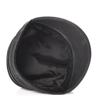 Hermes Deerskin Frida Hat 55 Black 5 of 6