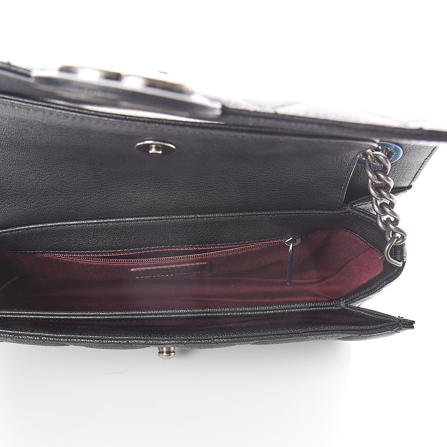 Chanel Goatskin Quilted Medium Perfect Edge Flap Black 4 of 7