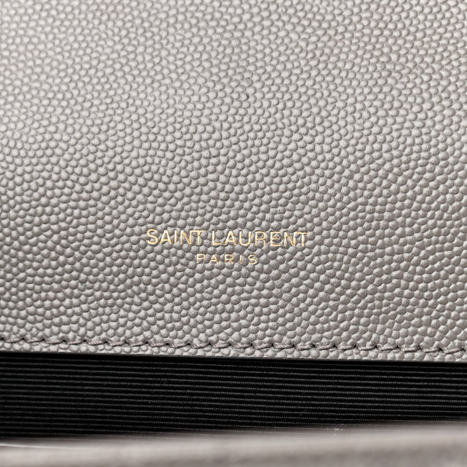 Saint Laurent Grain De Poudre Textured Mixed Matelasse Medium Triquilt Monogram Satchel Fog 6 of 10