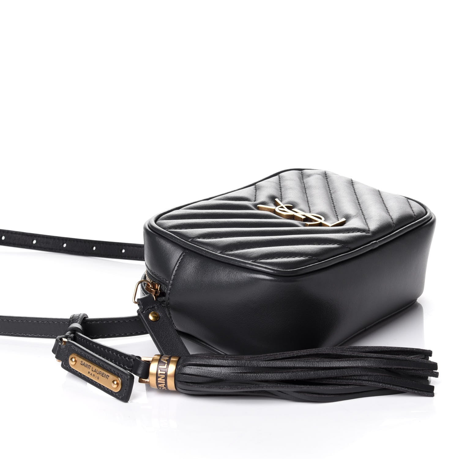 Saint Laurent Calfskin Matelasse Monogram Lou Belt Bag Dark Smog 3 of 5